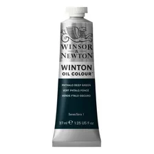 Tinta Óleo Winton 37ml Winsor Newton 048 Phthalo Deep Green Foto  mini 1