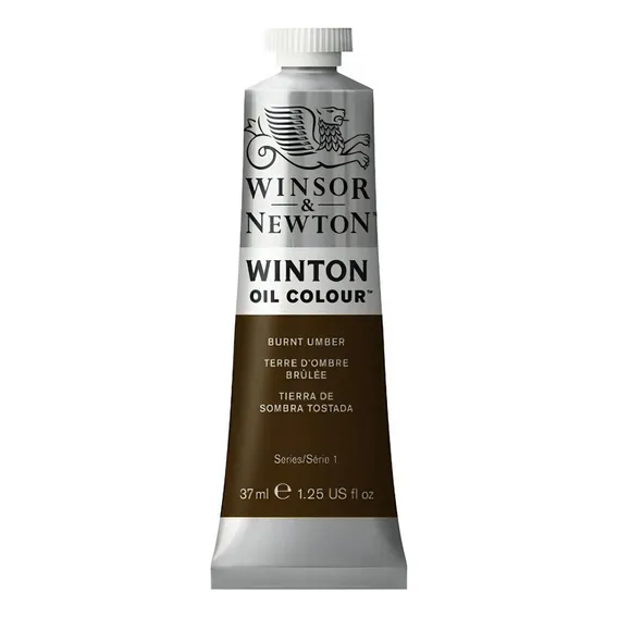 Tinta Óleo Winton 37ml Winsor & Newton Unidade Cor 076 Burnt Umber Foto 1