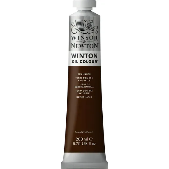 Tinta Óleo Winton Raw Umber Winsor & Newton Tubo 200ml Foto 1