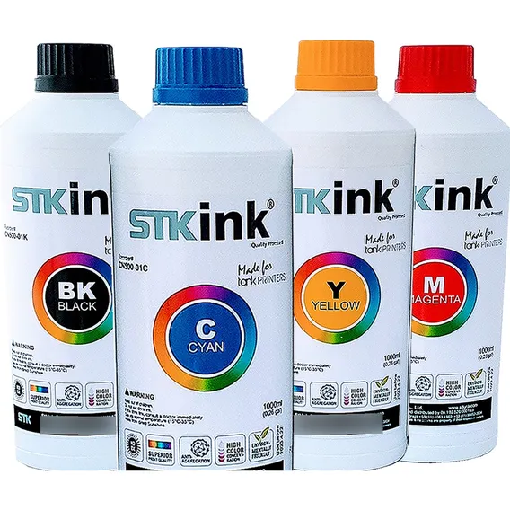Tinta P/ Impressora Hp Tanque Deskjet 416 Gt52 Gt51 4 Litros Tinta K C M Y Foto 1