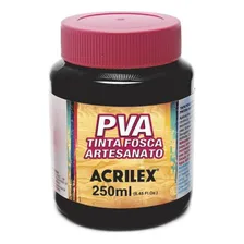Tinta Para Artesanato Pva Acrilex 250ml Preto Foto mini  2