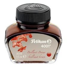 Tinta Para Caneta Tinteiro Pelikan Marrom 30ml Foto mini 1