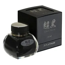 Tinta Para Caneta Tinteiro Platinum Chou Kuro Black Ink 60ml Foto mini 1