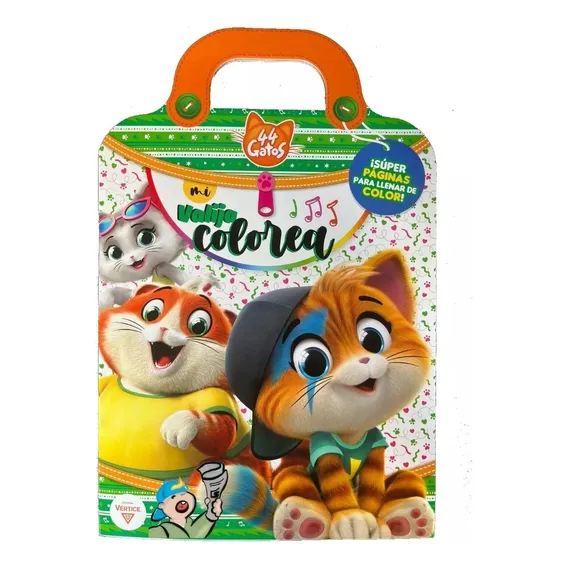 Tinta para colorir da revista My Suitcase Disney The 44 Cats com alças e adesivos para se divertir brincando com crianças e famĂlias Foto 1