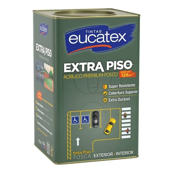Tinta Para Piso Eucatex Extra Piso AcrÃlico Premium Amarelo Foto 1