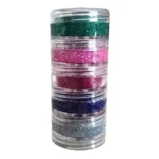 Tinta Pintura Maquiagem Pele Facial Cremosa 5 Cores Glitter Foto mini 1