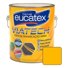 Tinta Piso Demarcação Emborrachada Viatech 3,6l Amarelo Foto mini 1