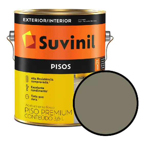 Tinta Piso Suvinil 3,6l - Concreto Puro Foto 1