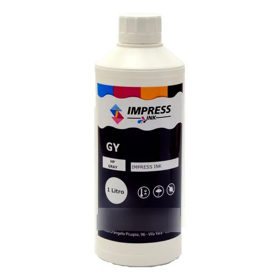 Tinta Plotter P/ Hp72 T620 T1300 T1200 T710 T1100 T1120 1l Tinta Gray ( Gy ) Foto 1