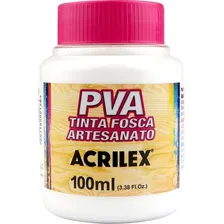 Tinta Pva Fosca 100ml Branco 519 Acrilex Foto mini 1