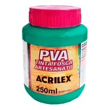 Tinta Pva Fosca Acrilex 250  Artesanato Cor Turquesa 577 Foto  mini 1