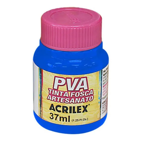 Tinta Pva Fosca Acrilex 37ml Para Artesanato Cores Diversas Cor Castanho Claro Foto 1