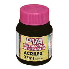 Tinta Pva Fosca Acrilex 37ml Para Artesanato Cores Diversas Cor Vermelho Fogo Foto mini  2