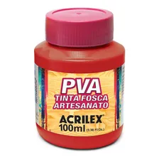 Tinta Pva Fosca Para Artesanato 100ml - Acrilex Acrilex Cor Goiaba Queimada Foto  mini 1