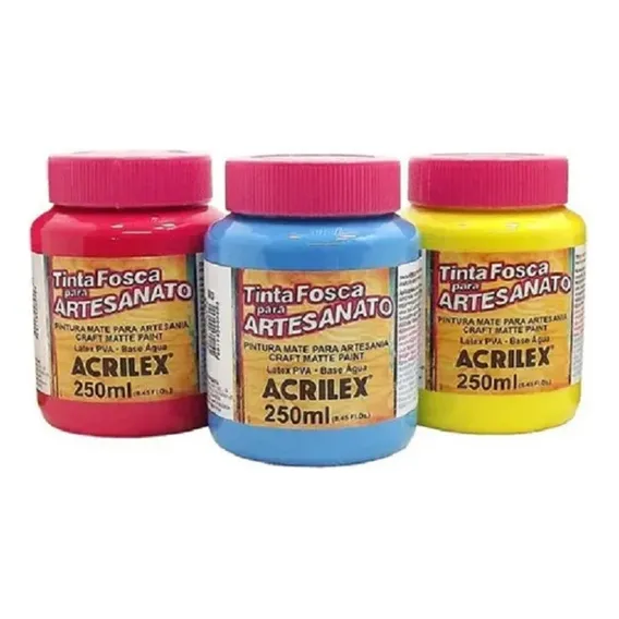 Tinta Pva Fosca Para Artesanato 250ml - Acrilex Foto 1