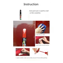 Tinta Reparo Automotivo Caneta Tira Risco Com Aplicador Top Cor Branca Foto mini  3