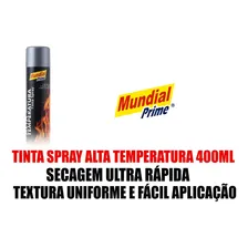 Tinta Spray Alta Temperatura 600 Graus Cor Alumínio 400ml Foto mini  2