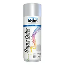 Tinta Spray Alta Temperatura Aluminio 350ml Tekbond Foto mini 1