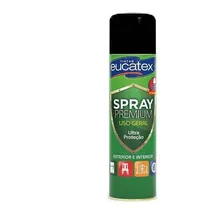 Tinta Spray Alta Temperatura Preto Fosco 400ml Eucatex Foto  mini 1