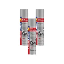 Tinta Spray Alumínio Chemicolor Alta Temperatura Kit3un Foto  mini 1