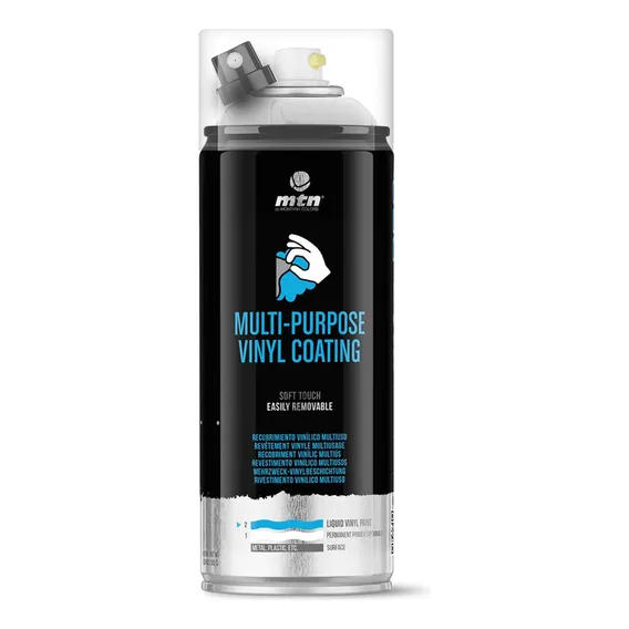 Tinta Spray Envelopamento Líquido Preto Met 400ml Pro Mtn Foto 1