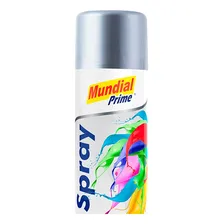 Tinta Spray Metalica Aluminio 400ml Mundial Prime Foto mini 2