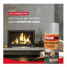 Tinta Spray Metálico Colorgin Alta Temperatura AlumÃnio Foto mini 2