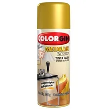 Tinta Spray Metallik Ouro 350ml - Colorgin Foto mini 1