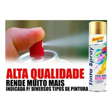 Tinta Spray Ouro Metálico 400ml - Metais/madeira/artesanato Foto mini 2