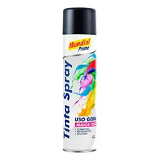 Tinta Spray Preto Brilhante 400ml Mundial Prime Foto  mini 1