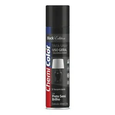 Tinta Spray Preto Semi Brilho Uso Geral 400ml Chemicolor Foto mini 1
