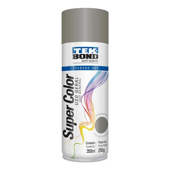 Tinta spray Tek Bond Quick Dry Platinum Color 350ml Foto 1