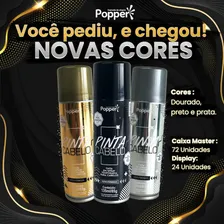 Tinta Spray Temporária Para Cabelos - Cores Lançamentos Cor Preto Foto mini 4