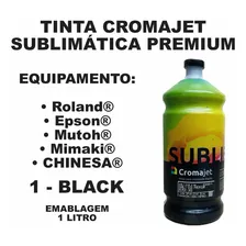 Tinta Sublimatica Cromajet Premium Litro - Fremplast Tinta Black Foto mini 2
