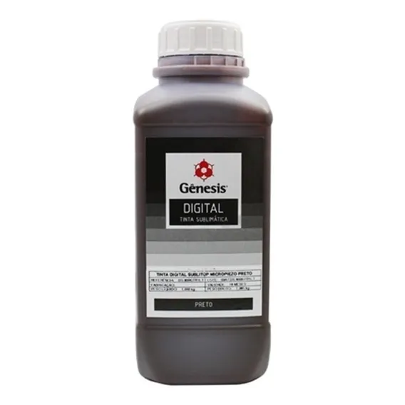 Tinta Sublimatica Sublidesk GĂȘnesis 1 Litro Preta Preto Foto 1