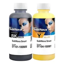 Tinta Sublimatica Sublinova Dti 100ml Black 100ml Amarelo Tinta Amarelo Preto Foto mini 1