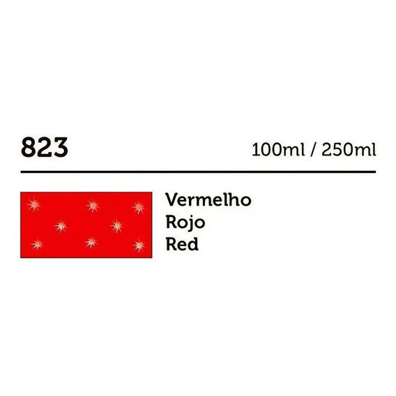 Tinta Super Pva Cintilante Mega 250ml Artesanato Gato Preto Cor Vermelho Foto 1