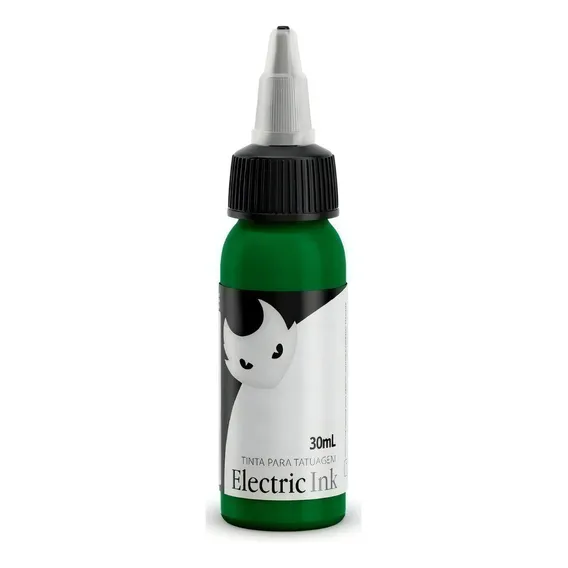 Tinta Tatuagem Verde Folha 30ml Electric Ink - Tattoo Foto 1