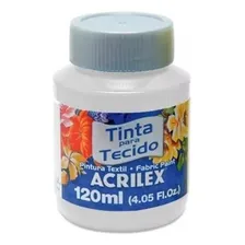 Tinta Tecido 120ml Branco Acrilex Foto mini 1