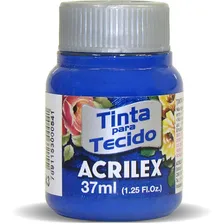 Tinta Tecido Fosca 037ml Azul Ultramar Acrilex Duzia Foto mini 1