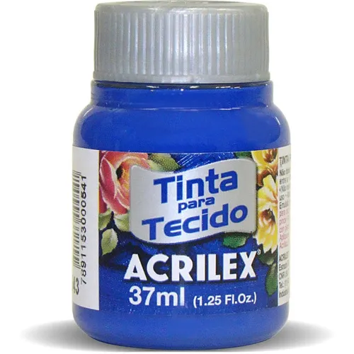 Tinta Tecido Fosca 037ml Azul Ultramar Acrilex Duzia Foto 1