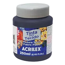Tinta Tecido Fosca 250ml Azul Petroleo Acrilex Foto mini 1