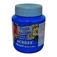 Tinta Tecido Fosca 250ml Azul Turquesa Acrilex Foto mini 1