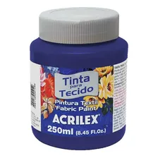 Tinta Tecido Fosca 250ml Azul Turquesa Acrilex Foto mini 3