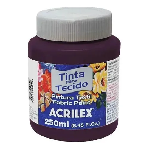 Tinta Tecido Fosca 250ml Uva Acrilex Foto 1