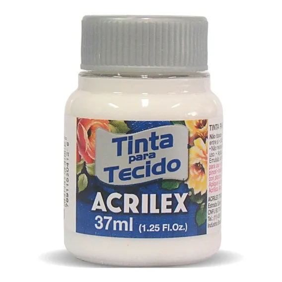 Tinta Tecido Fosca 37ml - Acrilex Foto 1