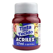 Tinta Tecido Fosca 37ml Vinho Acrilex Foto mini 1