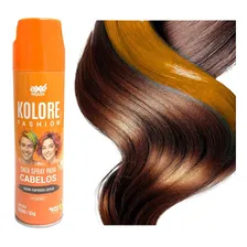 Tinta Temporária Colorida Spray Cabelo Maluco Colorido 150ml Cor Laranja Foto mini 1
