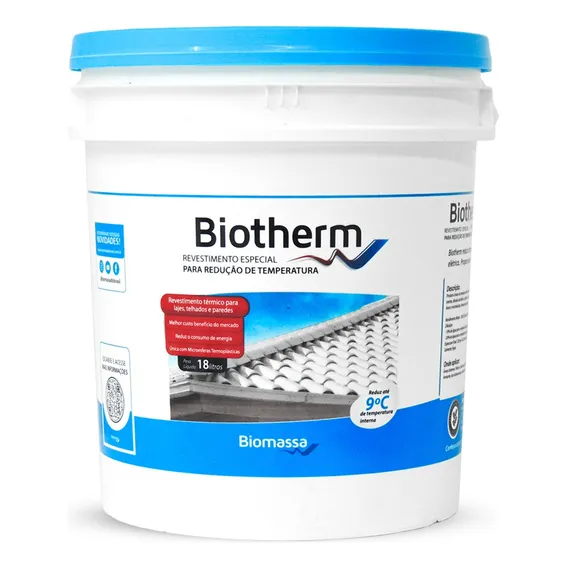 Tinta TĂ©rmica P/ Redução De Temperatura 18l (-9Âșc) -biotherm Foto 1