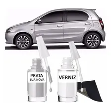 Tinta Tira Risco Automotiva Etios Prata Lua Foto mini 1